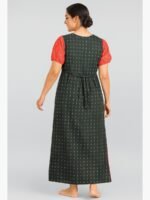 Women’s Cotton Printed Nighty – Olive Green