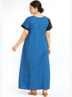 Women’s Cotton Printed Nighty - Blue