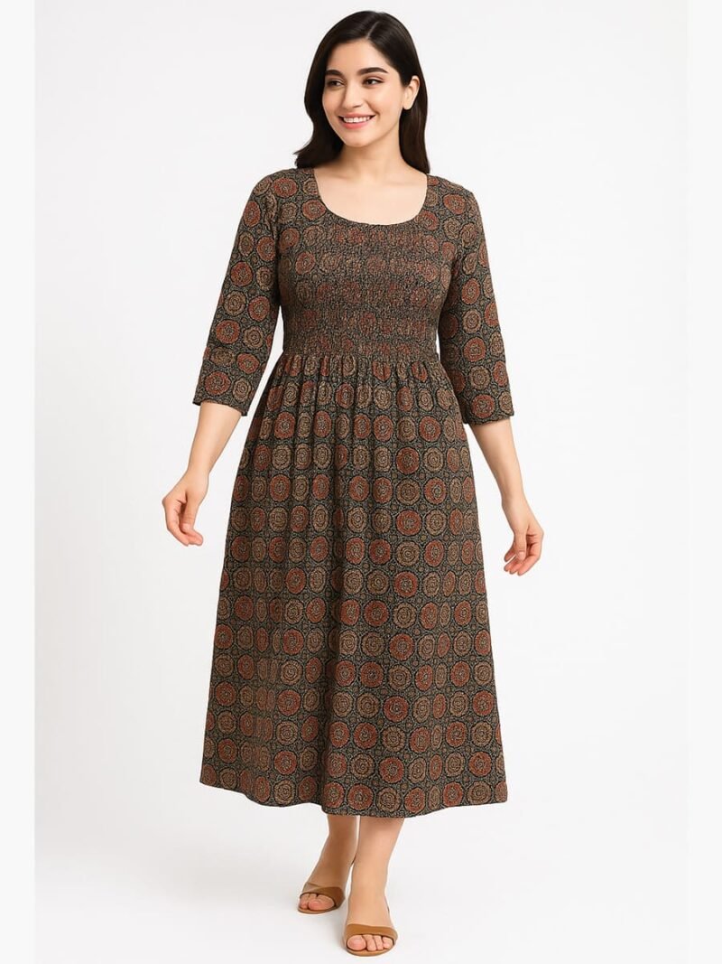 Women’s Rayon Floral Feeding Top - Black