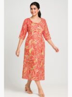 Women’s Cotton Floral Feeding Top - Pink