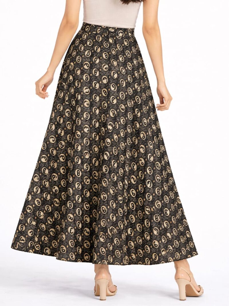Women’s Satin Flared Skirt - Cream
