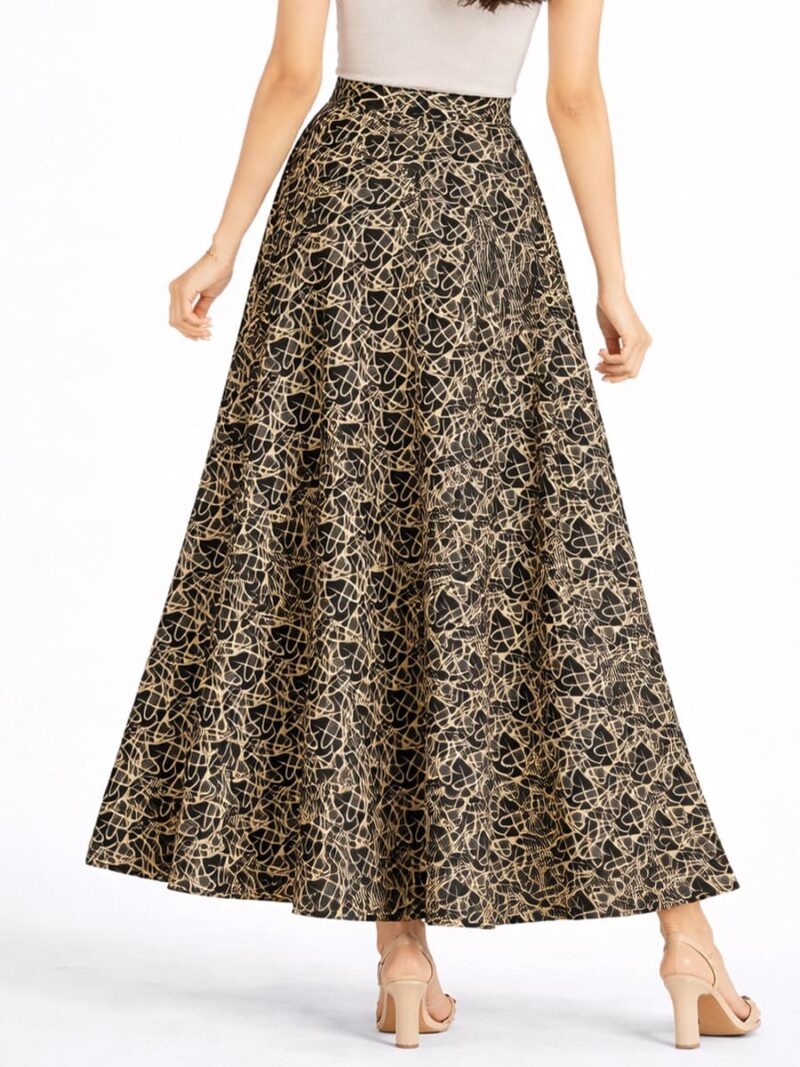 Women’s Satin Flared Skirt - Cream
