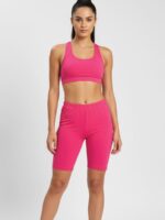 RBY,, Women's Cotton Yoga Shorts - Raspberry
