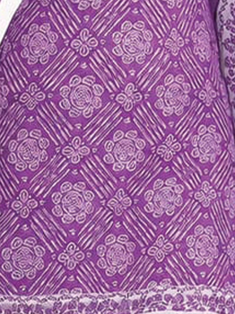 Women's Cotton Floral Salwar Suit - Lavender