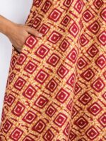 Women's Cotton Floral Plus Size Nighty - Maroon