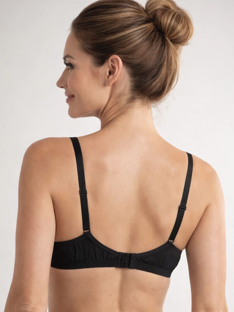 Women's Cotton Non-Padded Bra – Black