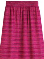 W-SK-212-02-RBY-FZ-b. Women's Satin Printed Maxi Skirt – Raspberry