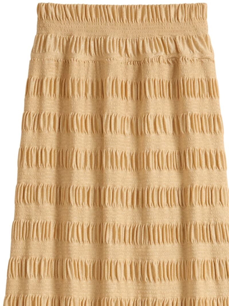 Women's Popcorn Textured Maxi Skirt - Cream