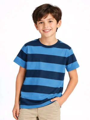 Boys Cotton Graphic T-Shirt - Blue