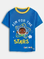 KB-TS-272-01-BL-1-2Y-b Boys Cotton Printed T-Shirt - Blue