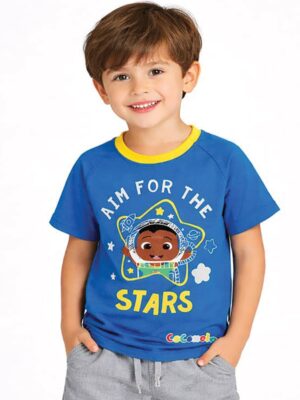 Boys Cotton Printed T-Shirt - Blue