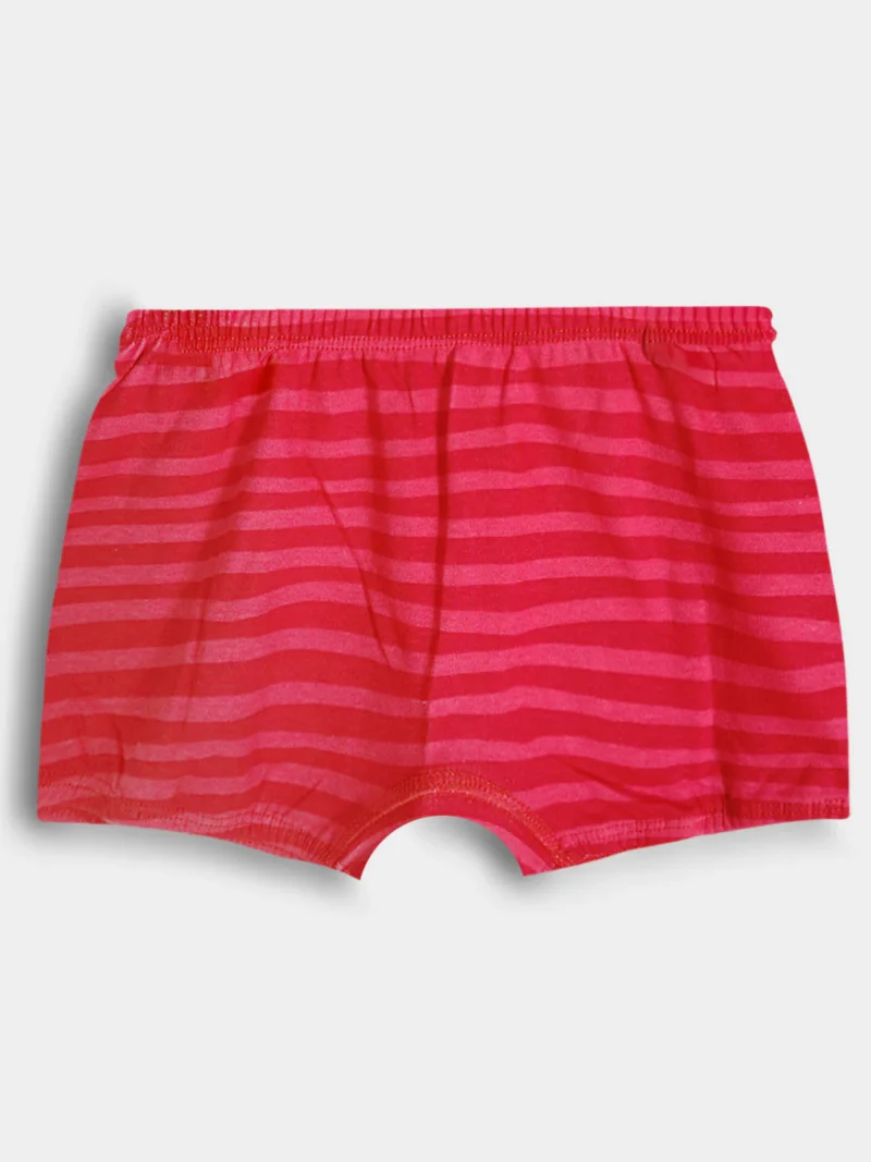 Girls Cotton Frock Casual Wear - Red