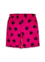 Girls Cotton Night Suit Set - Navy Blue & Pink