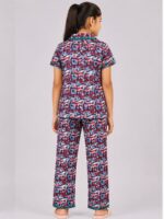 KG-NS-334-08-MT-8Y-F-B But printed cotton night suit set for girls online