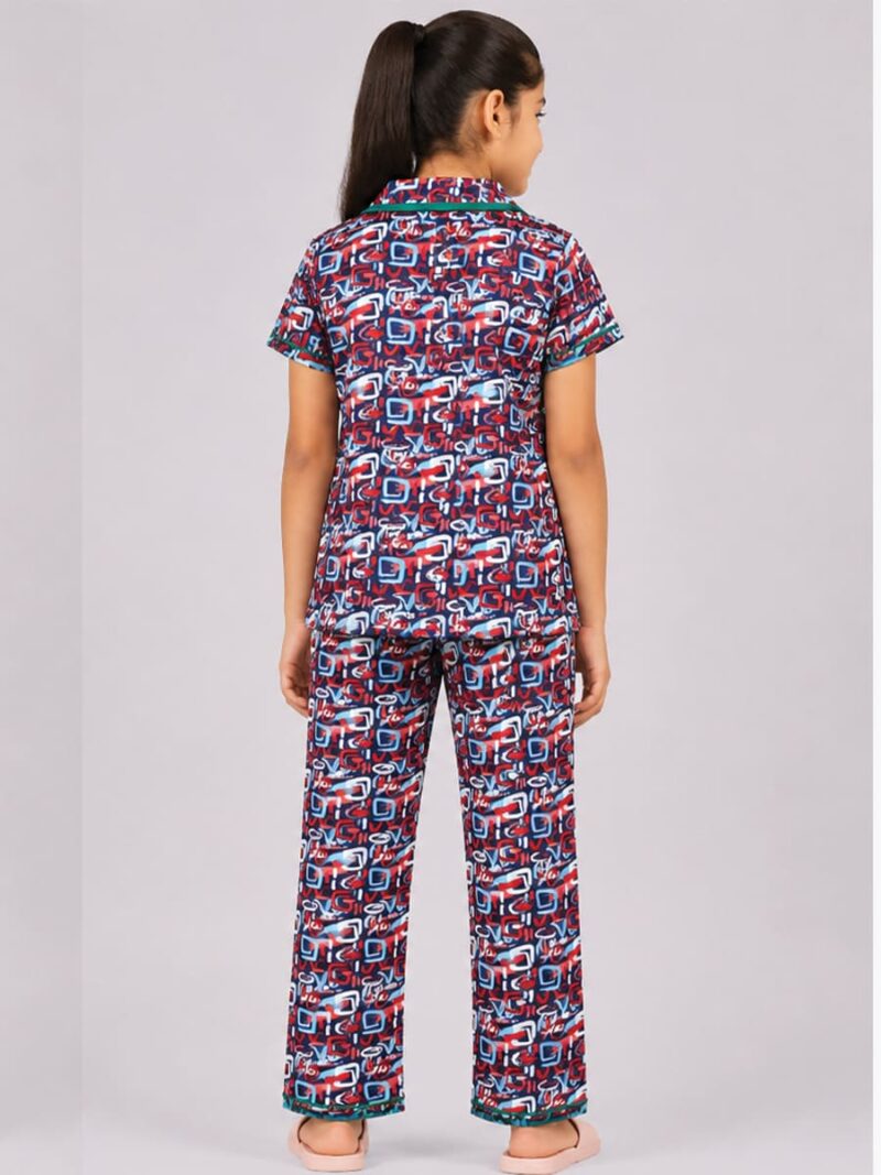 But printed cotton night suit set for girls online