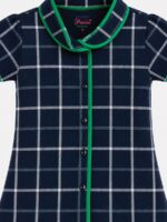 KG-NS-334-09-BK-8Y-B. Girls Cotton Printed Night Suit Set - Black