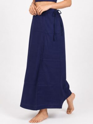 Women's Cotton Petticoat / In-Skirt - Navy Blue