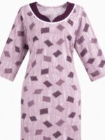 Women’s Lycra Printed Nighty - Pearl