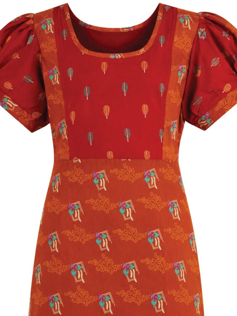 Women's Cotton Feeding Frock Nighty - Amber