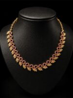 WJ-WP-S28-23 Women's Gold-Plated Leaf Design Necklace