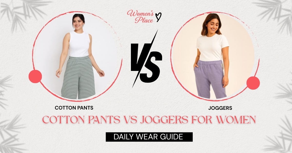 women’s cotton pants vs joggers
