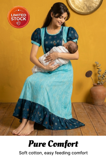 cotton feeding nighty