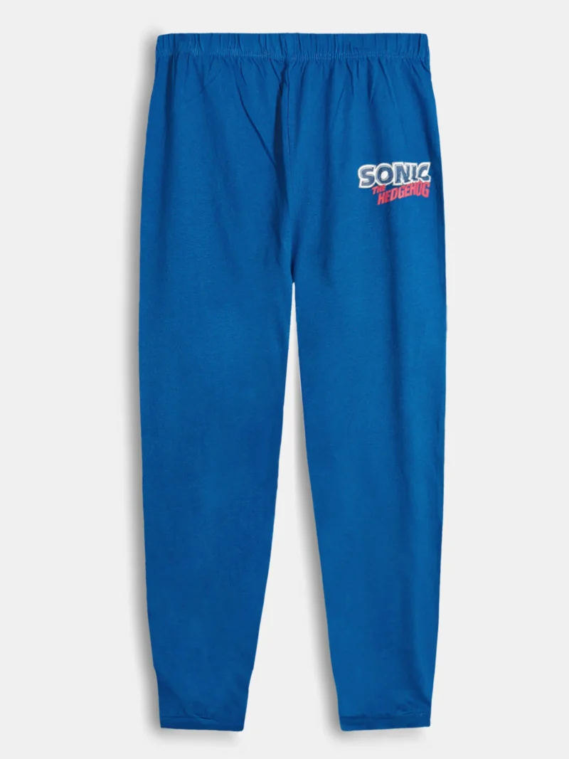 Boys Cotton Printed Pyjama Set - Grey & Blue