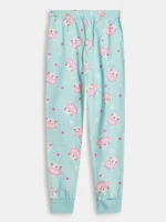 KG-PY-366-03-SG-4-5Y-b... Girls Cotton Printed Pyjama Set -Seafoam Green