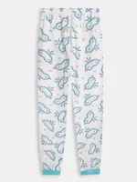Girls Cotton Printed Pyjama Set -Sky Blue