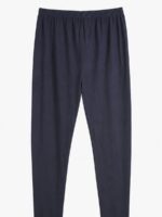 Women's Cotton Ankle-Length Leggings -Navy Blue
