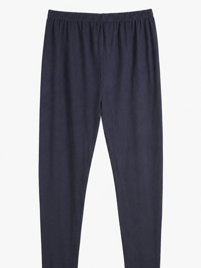Women's Cotton Ankle-Length Leggings -Navy Blue