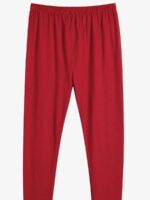 Women's Cotton Ankle-Length Leggings -Maroon