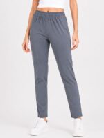 W-LG-379-04-GY-3XL-F Women's Cotton Ankle-Length Leggings -Grey