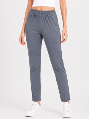 Women's Cotton Ankle-Length Leggings -Grey