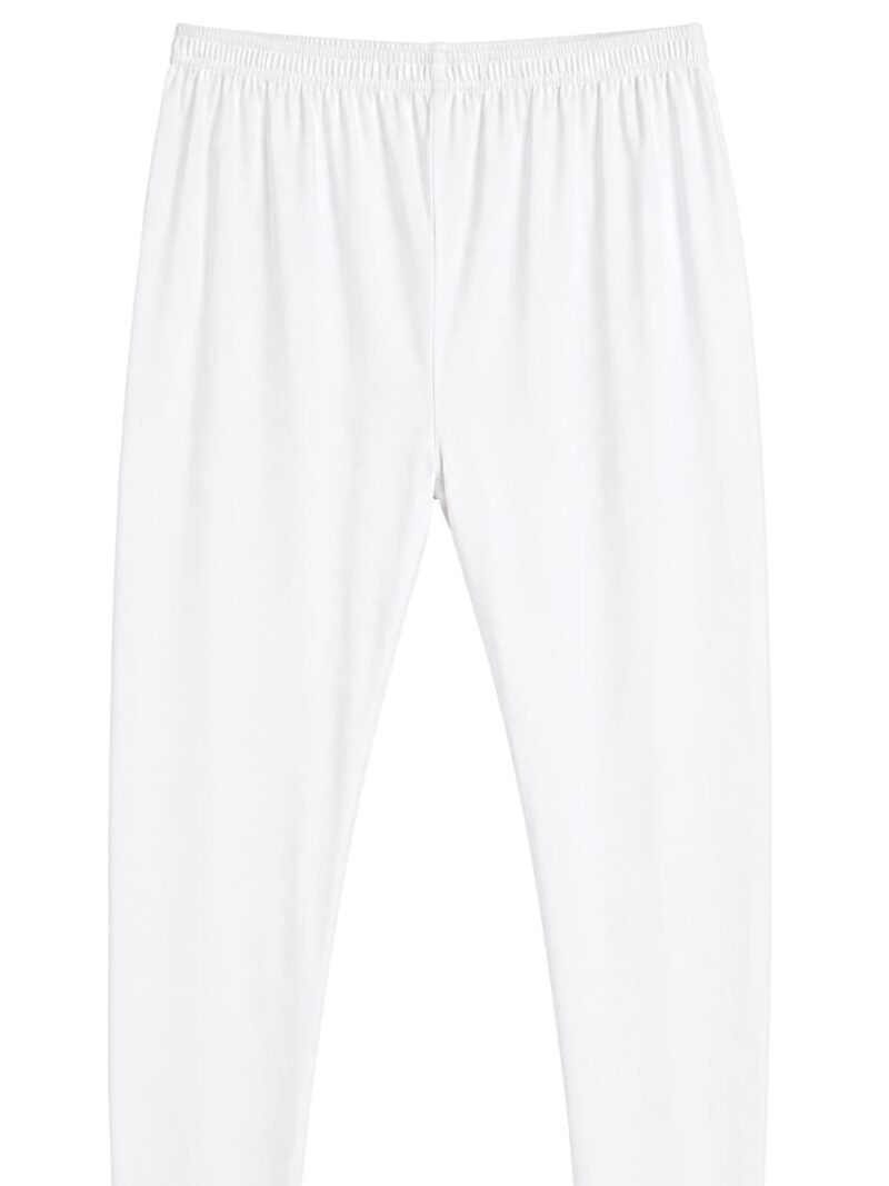 Women's Cotton Ankle-Length Leggings -White