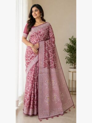 chanderi cotton saree