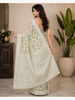 W-SR-06-05-OG-2 chanderi cotton saree