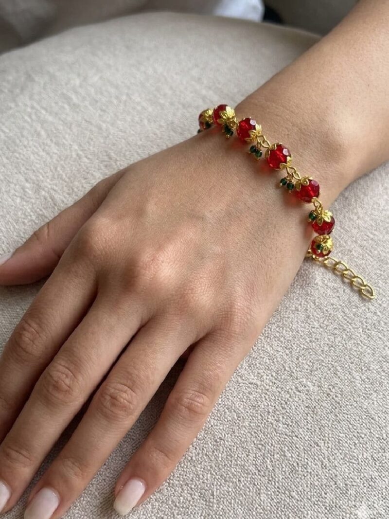 Women's Crystal Floral Bracelet - Multicolor