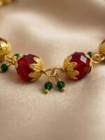 Women's Crystal Floral Bracelet - Multicolor
