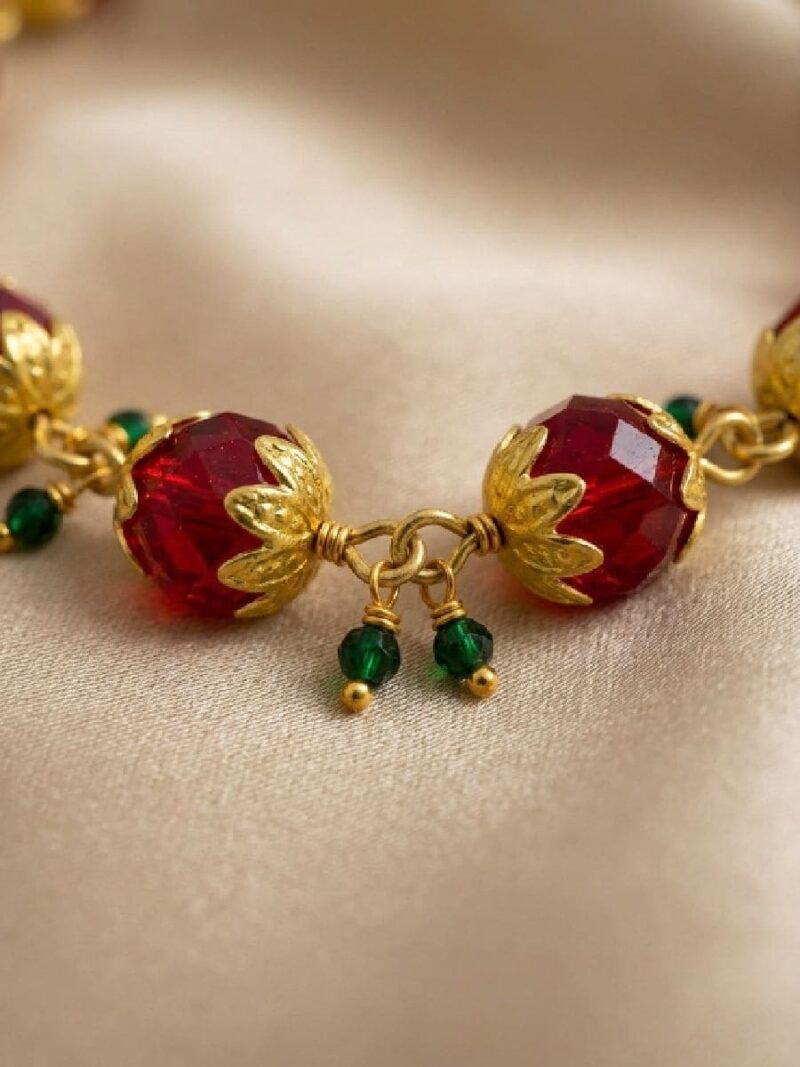 Women's Crystal Floral Bracelet - Multicolor