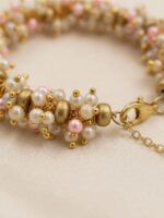 WJ-WP-BR04-WH-08 (3) Women's Pearl Charm Bracelet - White