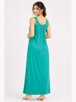 WS-SABBNA-02-GR-FREE-SIZE-30-B Women's Full-Length Cotton Slip Nightdress – Green