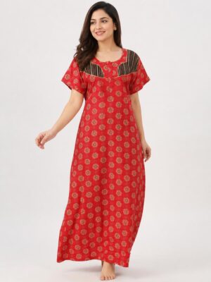 ajrakh cotton nighty