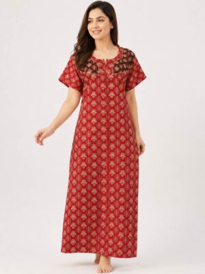 ajrakh cotton nighty