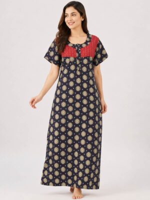 ajrakh cotton nighty
