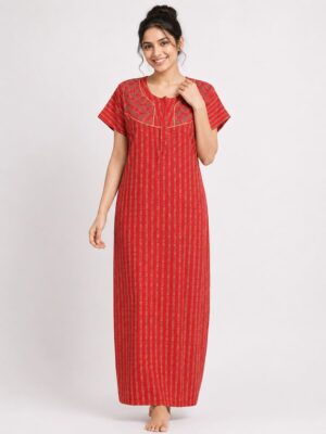 ajrakh cotton nighty