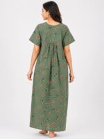 W-NY-409-01-SG-XXL-B Women's Cotton Feeding Nighty - Seafoam Green