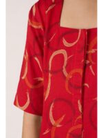 W-NY-441-02-RD-XXL_detail Women's Ajrakh Cotton Printed Nighty -Red