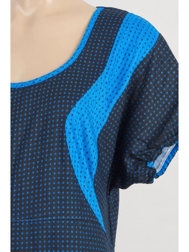 Women's Cotton Frock Nighty - Navy Blue