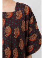 W-NY-447-02-MR-XXL_detail Women's Ajrakh Cotton Maxi Nighty - Maroon